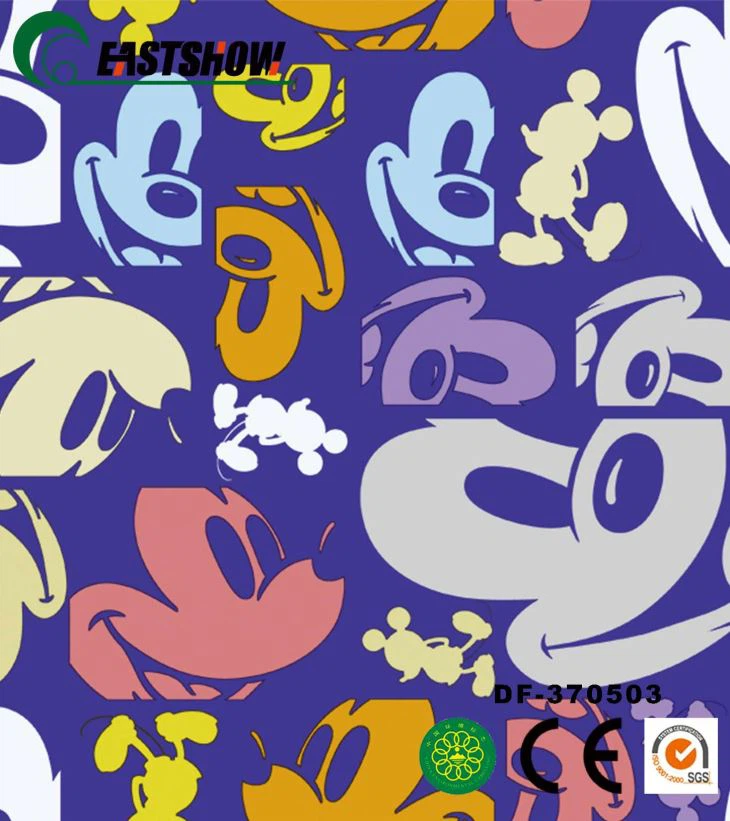 Cartoon Design PVC Wallpaper